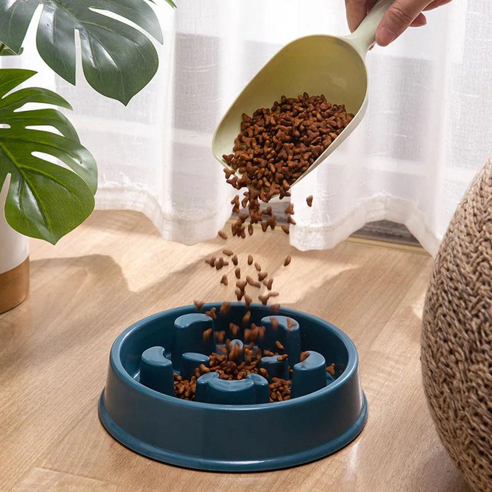 Pet Dogs and Cats Slow Food Bowl Puzzle Non-Choking