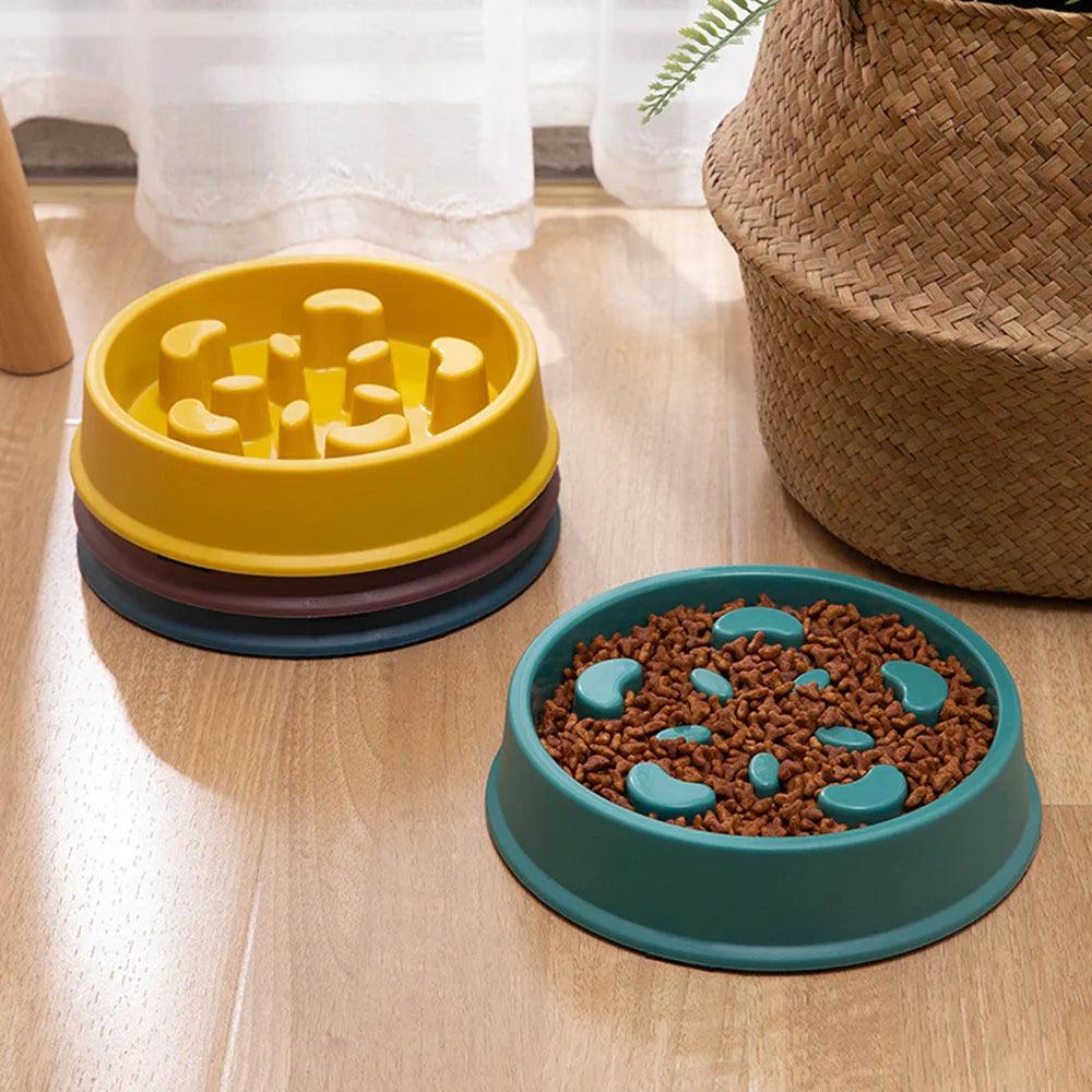 Pet Dogs and Cats Slow Food Bowl Puzzle Non-Choking